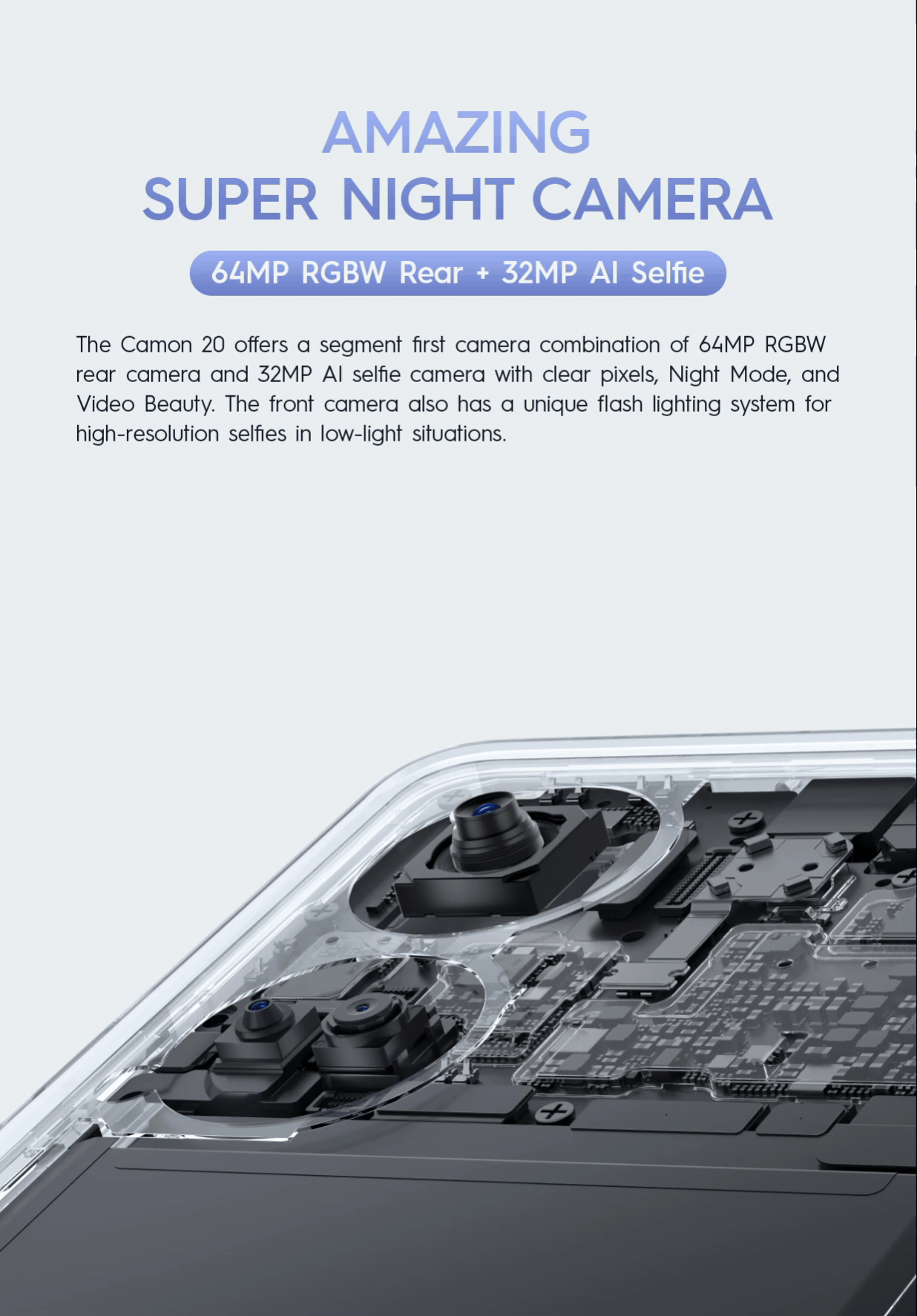 TECNO CAMON 20 Mobile - Amazing Super Night Camera