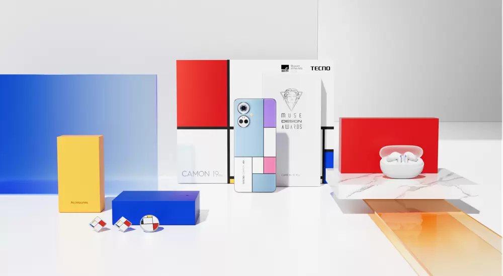 TECNO Partnered with MFA Boston to Unveil the CAMON 19 Pro Mondrian Edition with Industry - First Light Sensing Technology